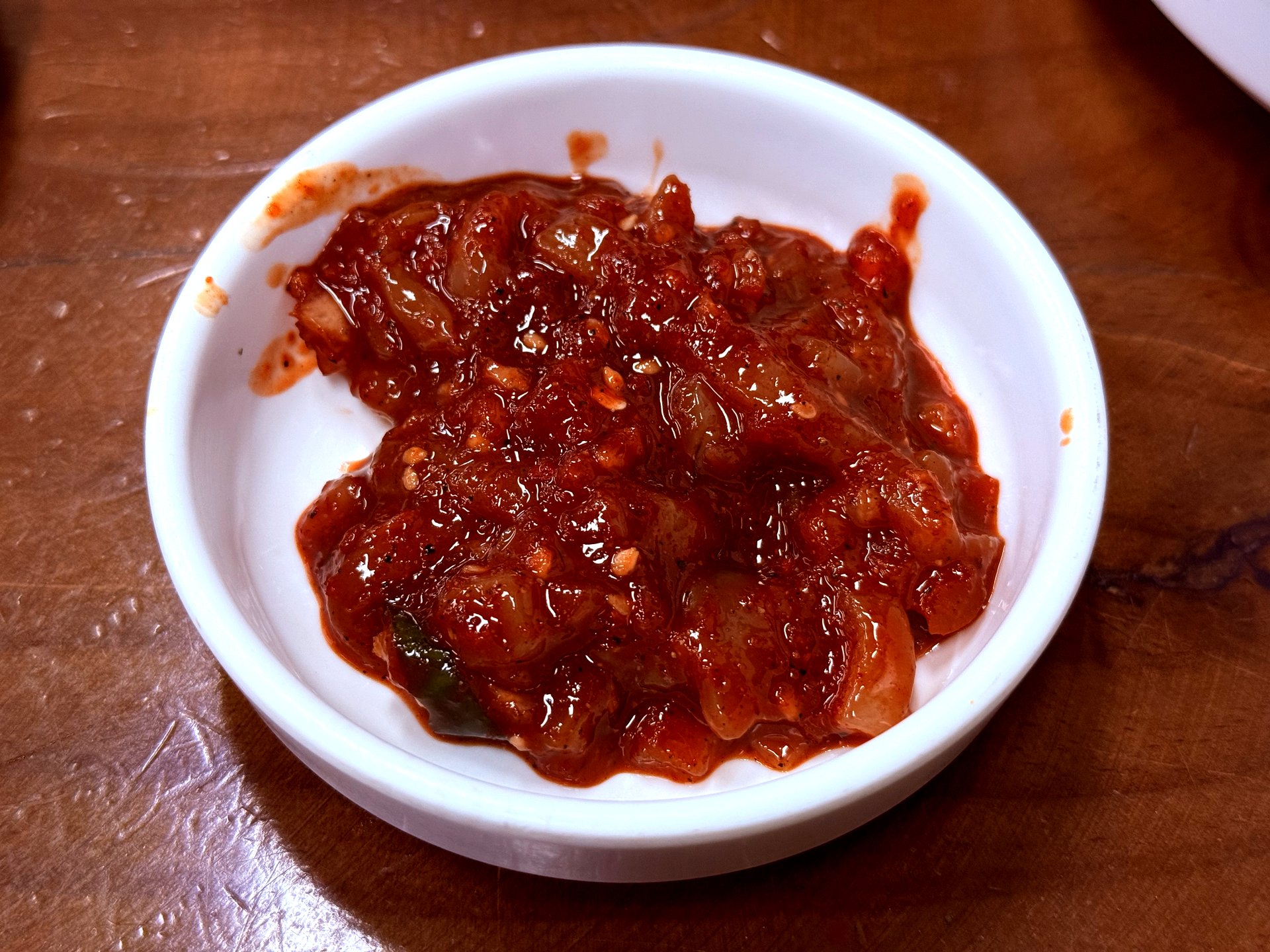 Fermented squid in red sauce
