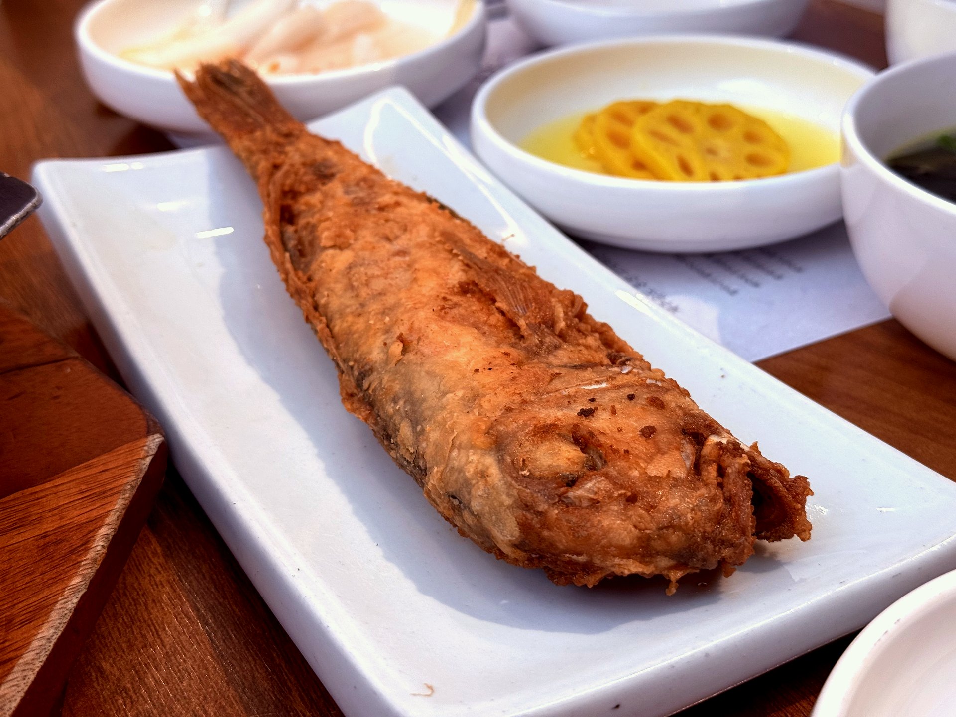 Whole-fried okdom tilefish