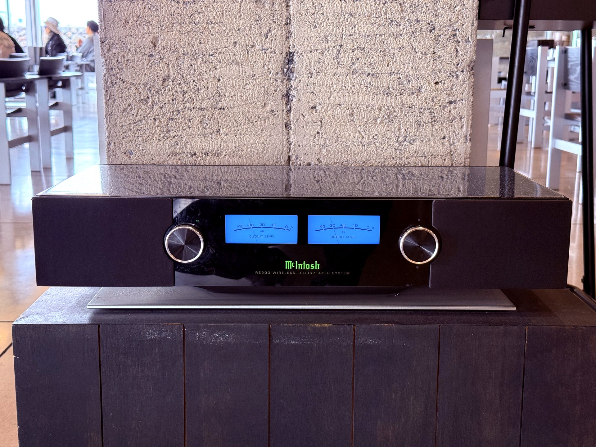 McIntosh stereo system providing analog warmth