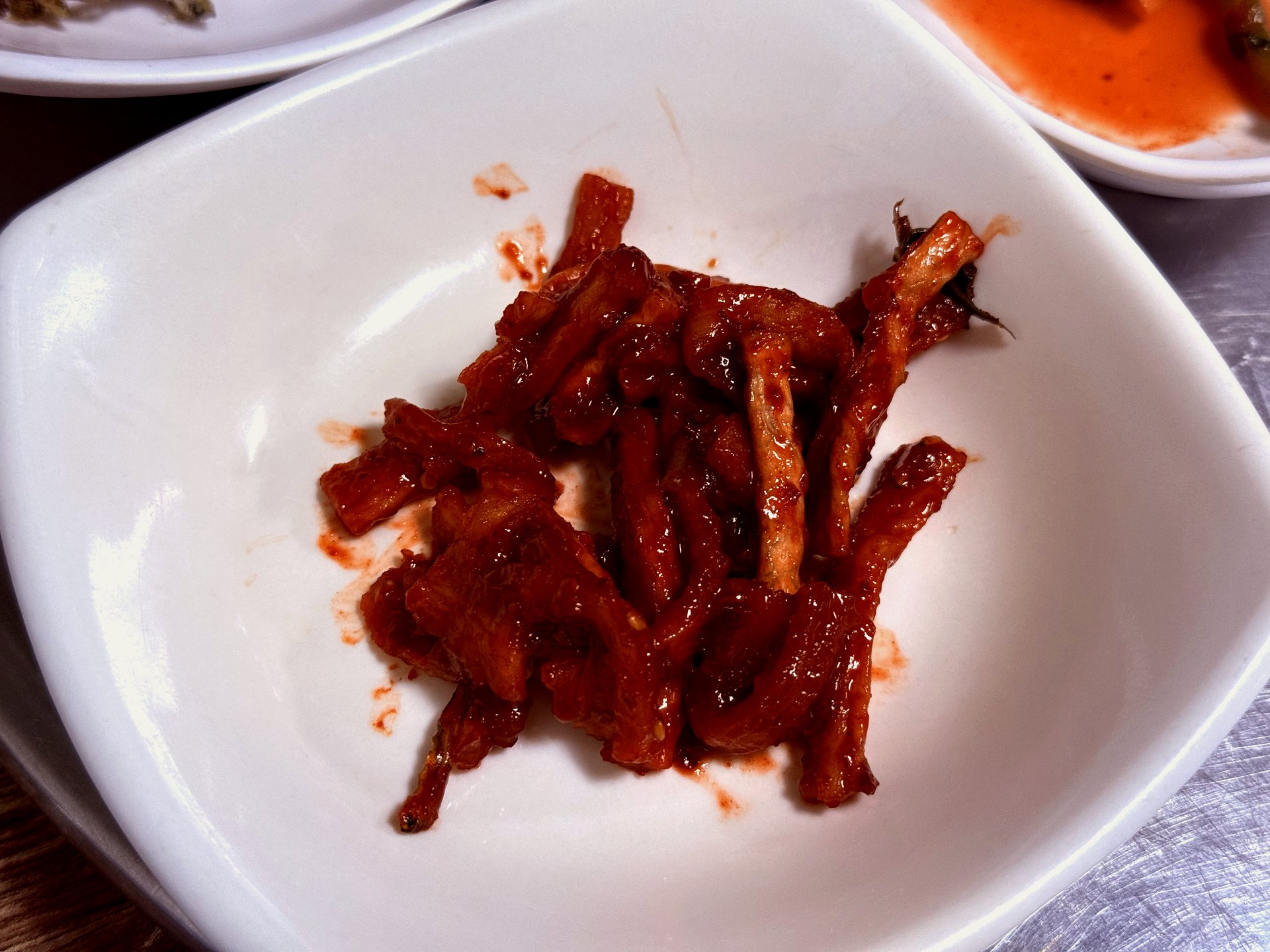Sweet-spicy seasoned fishcake banchan
