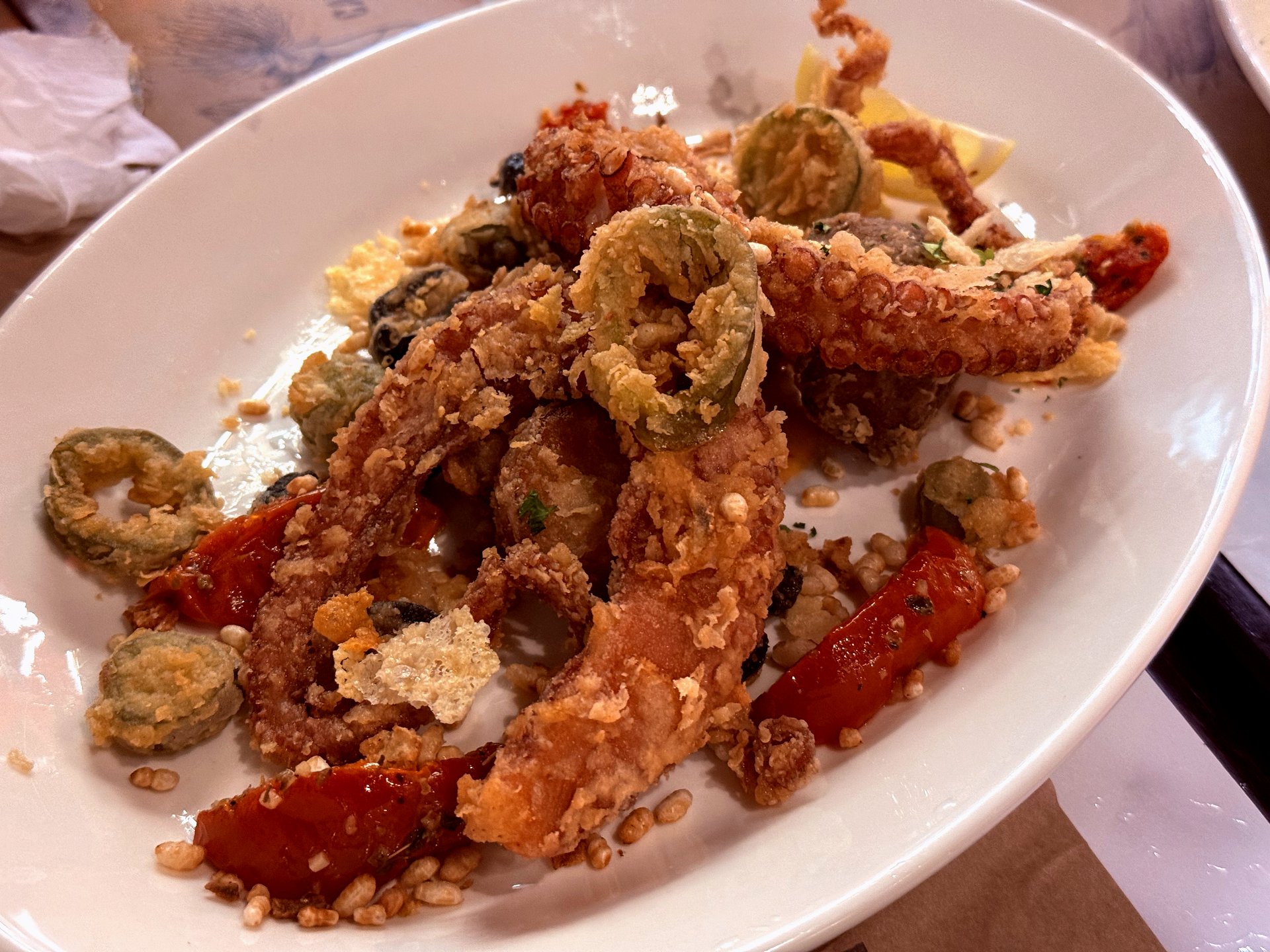 Crunchy Polpo - the fried octopus appetizer